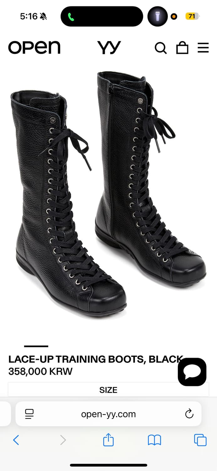 LACE-UP TRAINING BOOTS, BLACK 상품이미지1