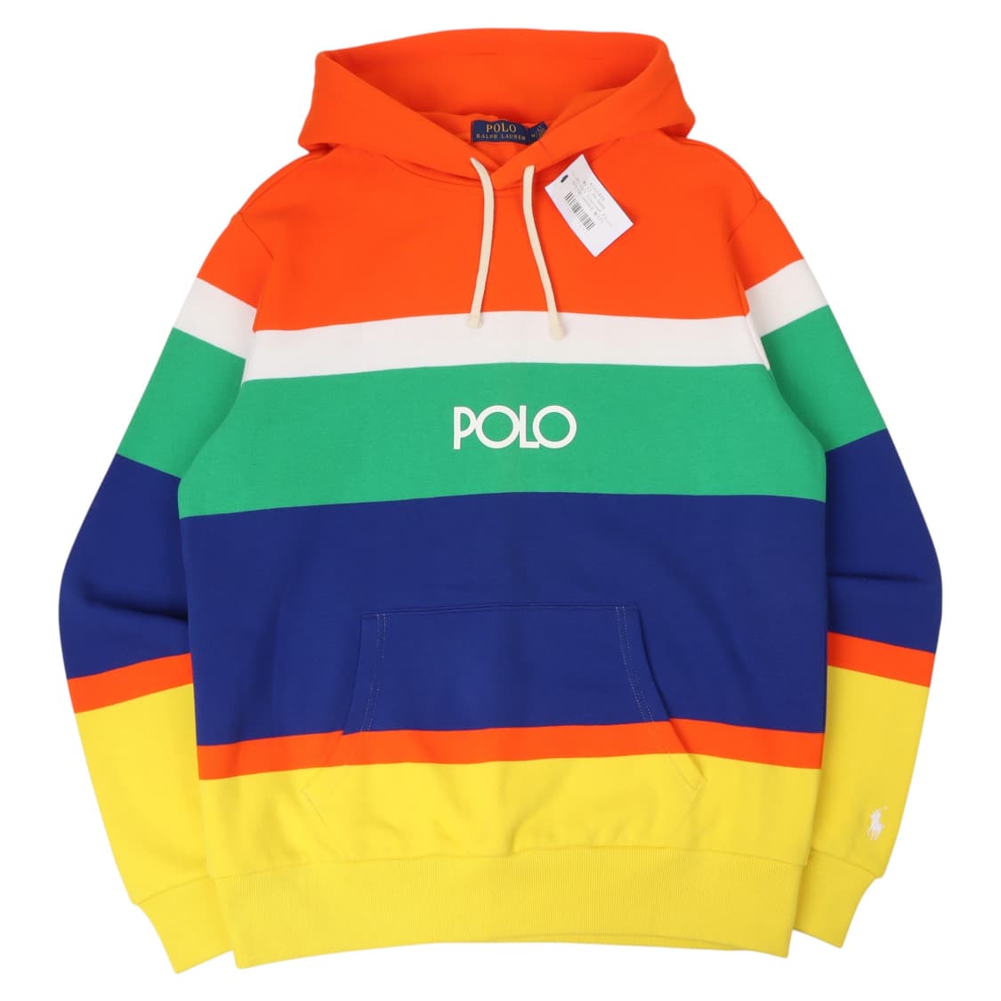 폴로 랄프로렌 로고 컬러 스트라이프 후드티 상품이미지1