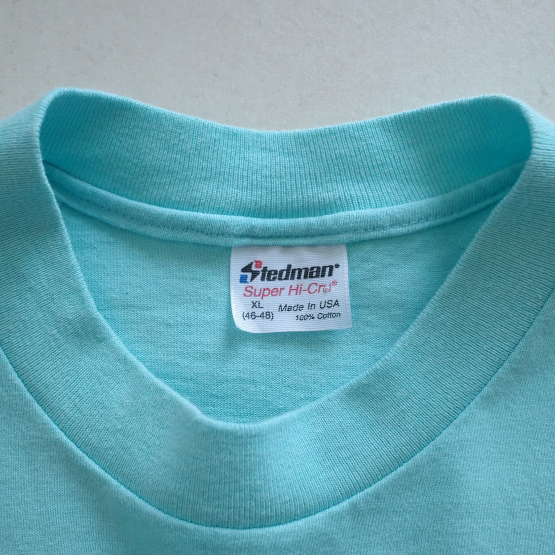 90s USA 캐비지키 백프린팅 싱글스티치 포켓티 상품이미지5