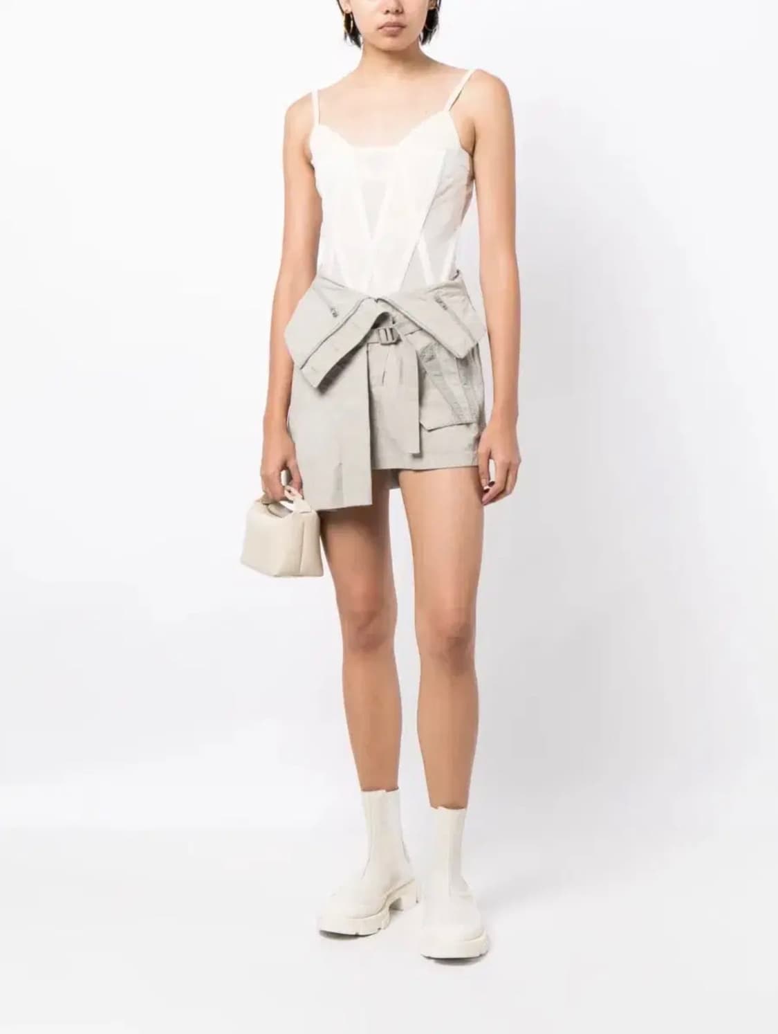 혜인서 플리츠 스커트 포그그린 상품이미지2