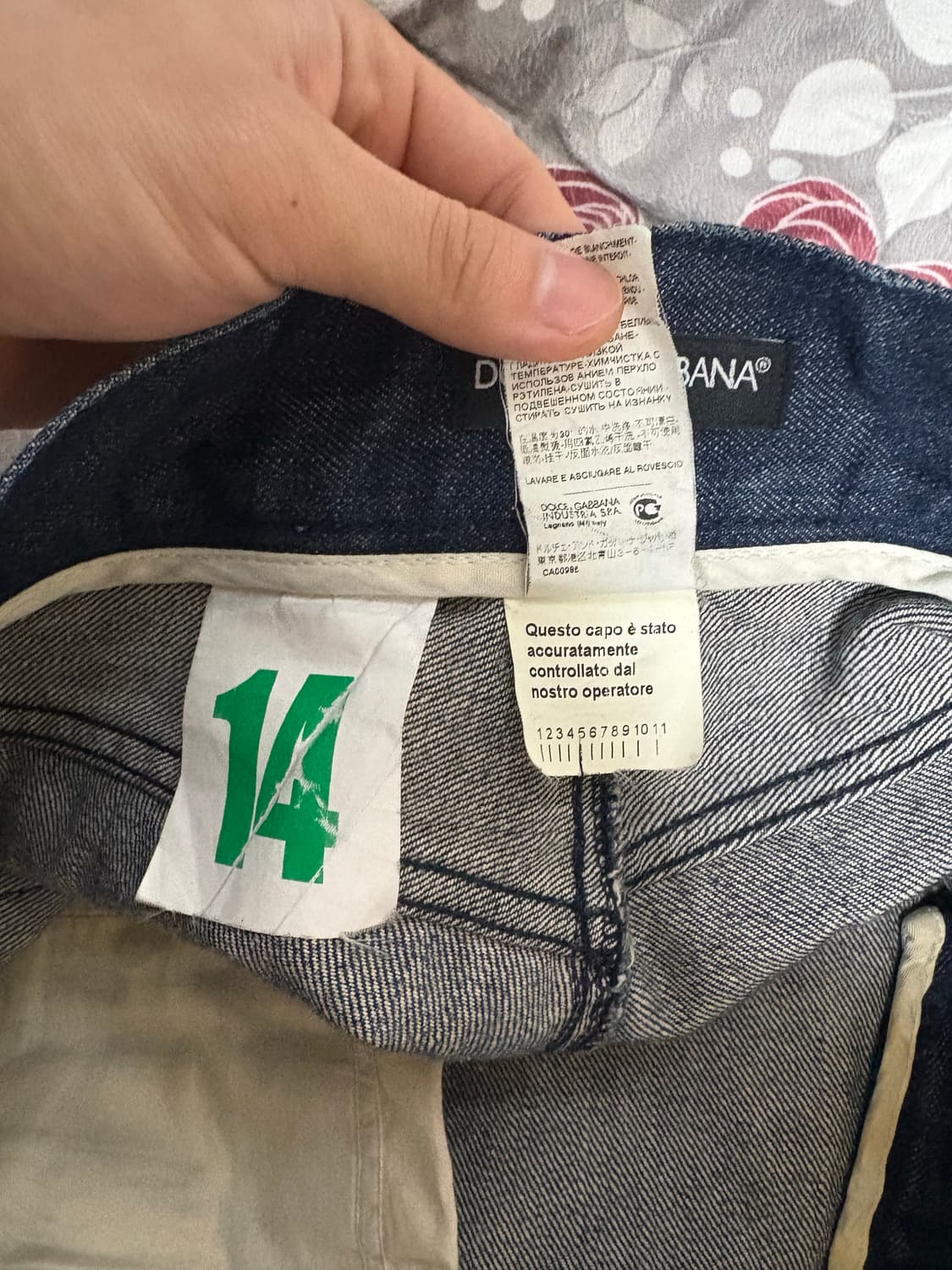 돌체앤가바나 워싱 데님 팬츠 34사이즈 상품이미지3