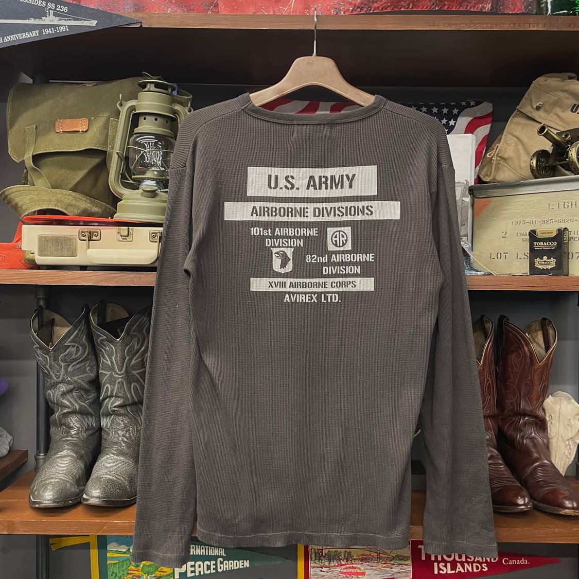 00s 아비렉스 리미티드 에디션 U.S ARMY 에어본 와플니트 N400 상품이미지2