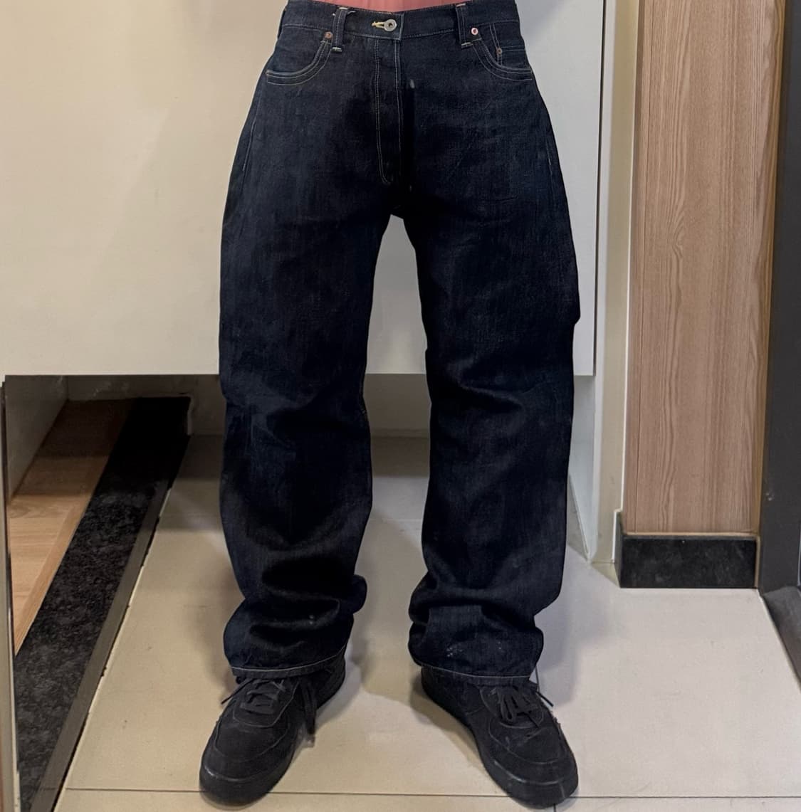 준야와타나베 리바이스 절개 신치백 데님 상품이미지2