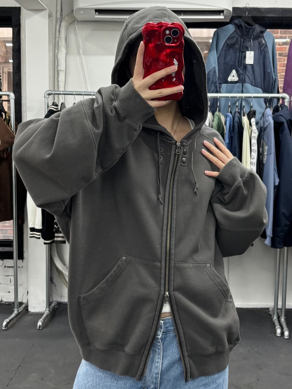 ETCE 투웨이 워시드 후드집업 상품이미지2