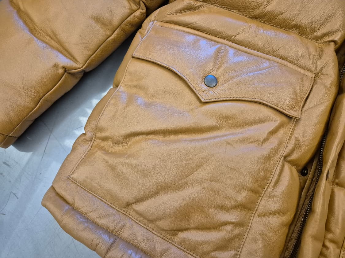 90s suggestion 레더 다운 자켓 상품이미지5