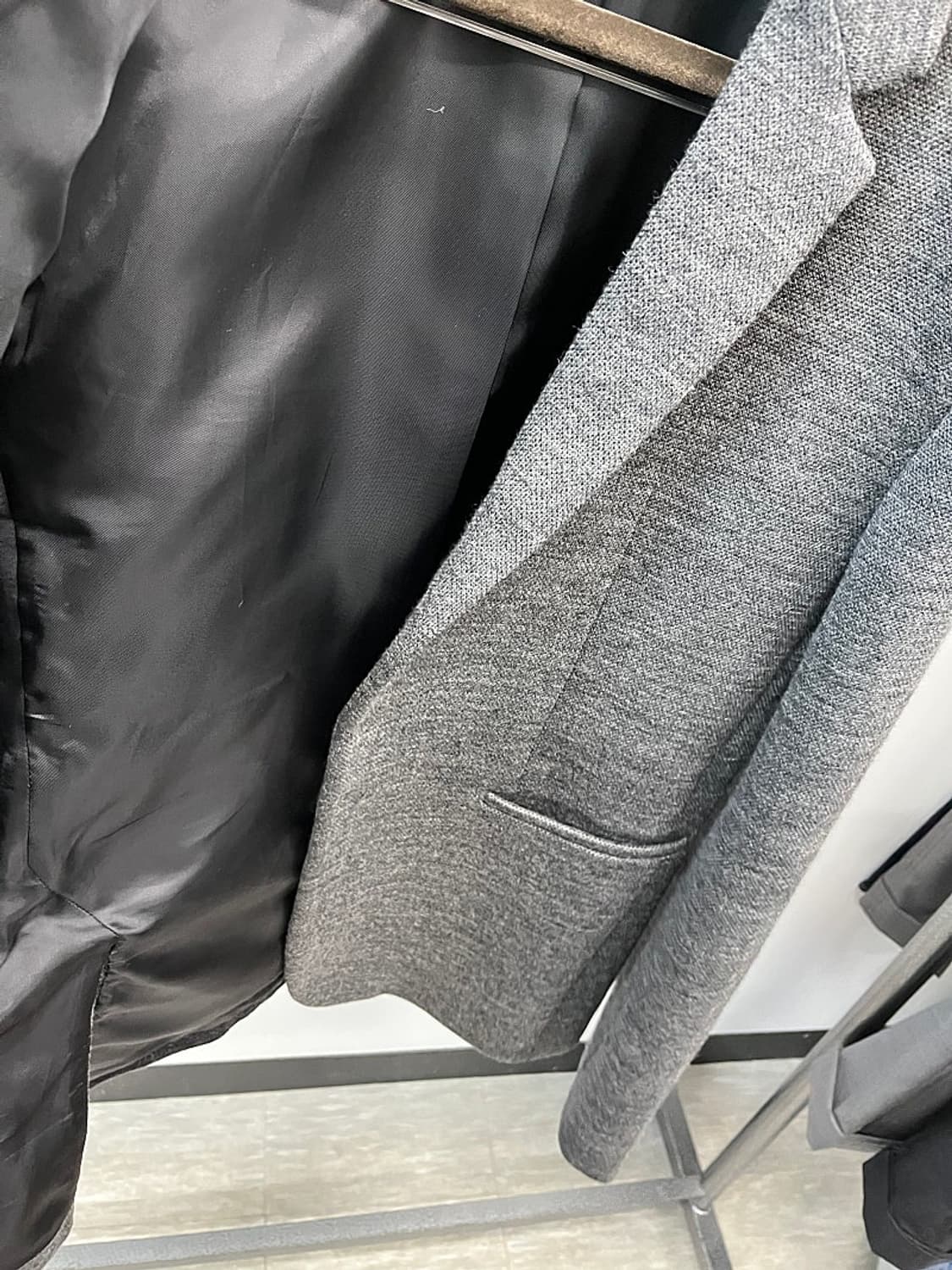 105) 시스템옴므 그레이 울자켓  상품이미지7