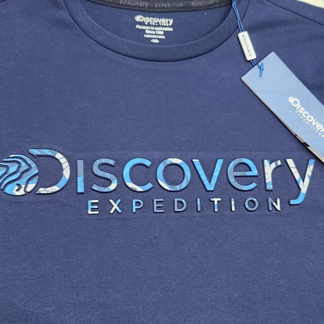 새상품 DISCOVERY EXPEDITION 네이비 반팔 100 상품이미지2