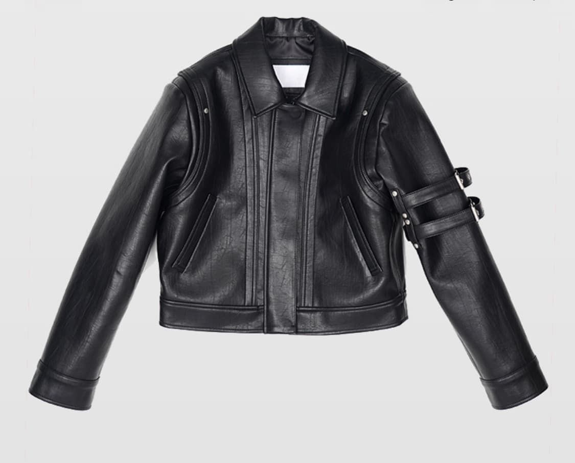 dared sleeve 2belted leather jacket 데어드 상품이미지1