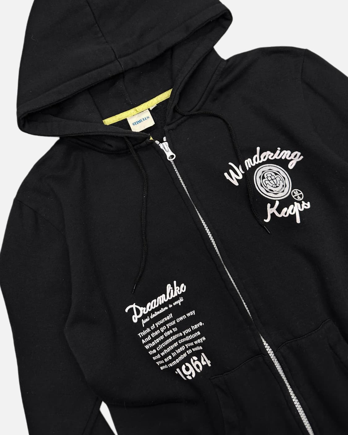 lettering printing hood zip-up 상품이미지4