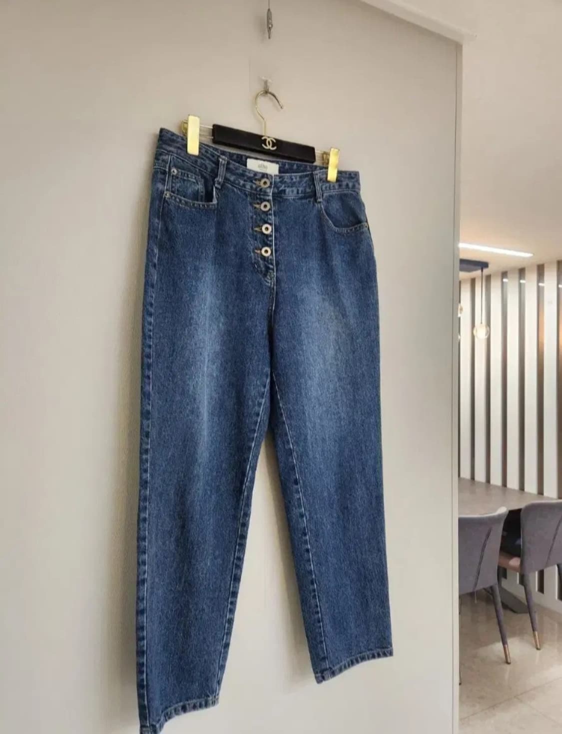 바네사브루노 아떼 다버튼 블루워싱 데님팬츠 77사이즈 상품이미지8