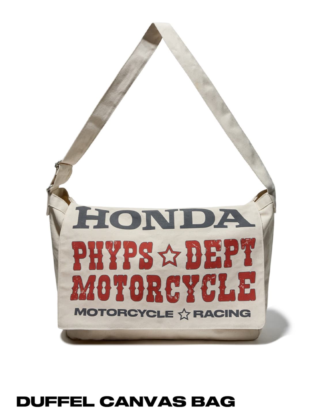 Honda Typography Duffel Canvas bag_Ivory 상품이미지2
