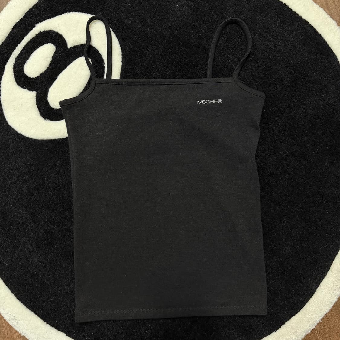 미스치프 캐미솔 나시 탱크 탑 블랙 상품이미지2