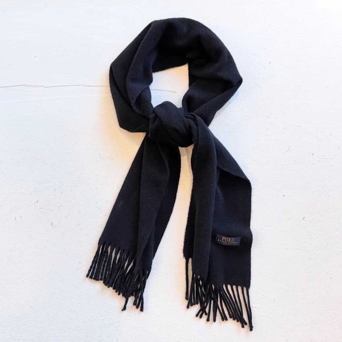 폴로랄프로렌 블랙 울 머플러 상품이미지2