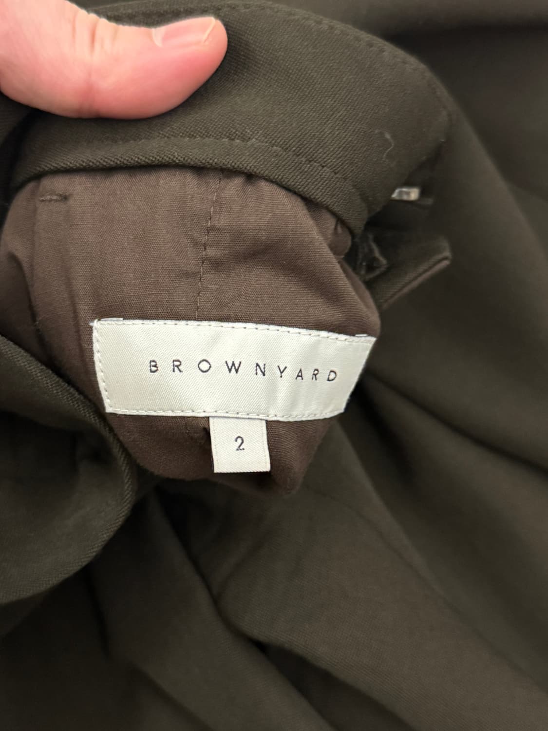 브라운야드 울와이드슬랙스 브라운 2사이즈 상품이미지3