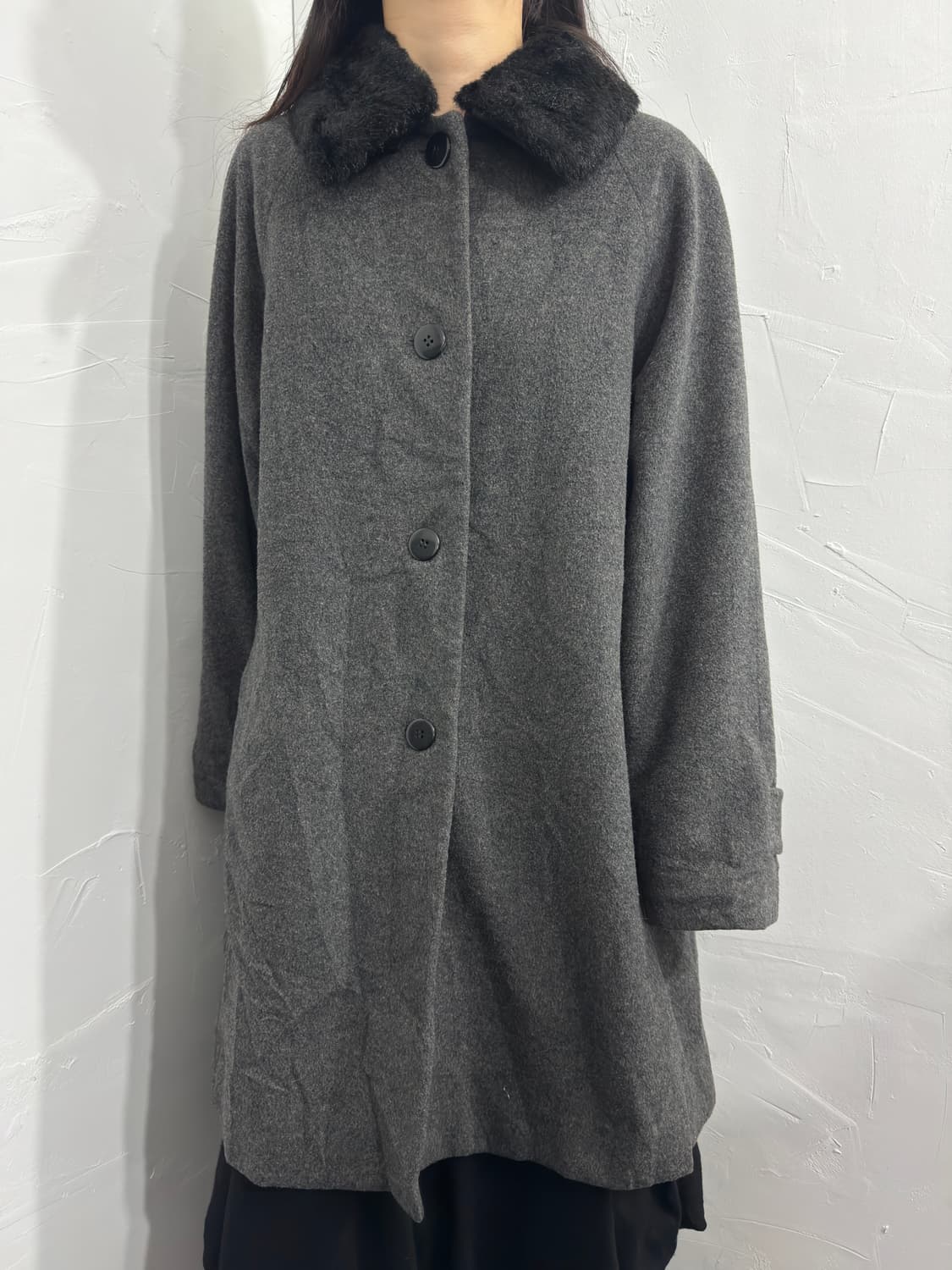 hartford fur collar coat 상품이미지3