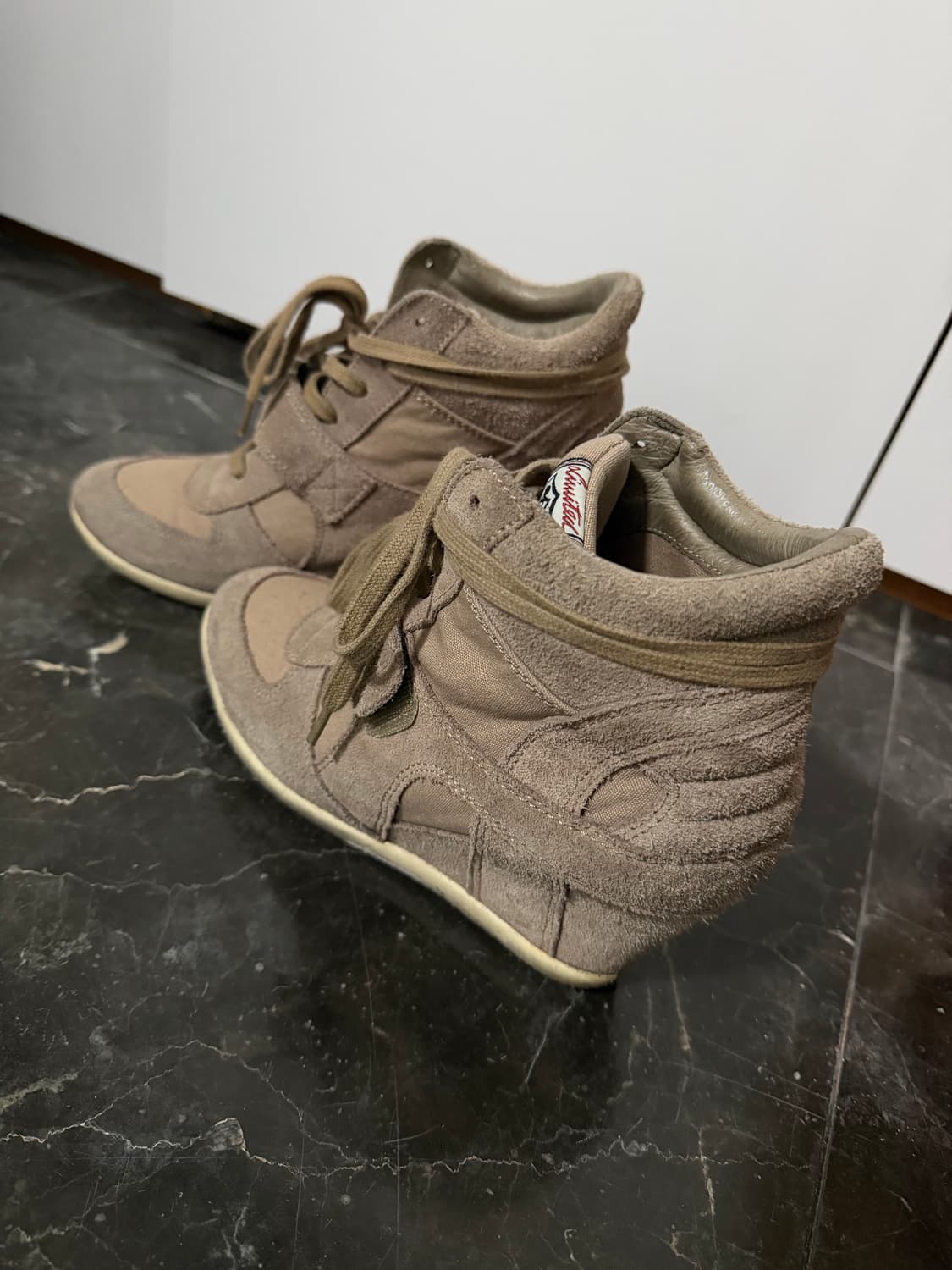 Ash 아쉬 보위 웨지 스니커즈 베이지 상품이미지1