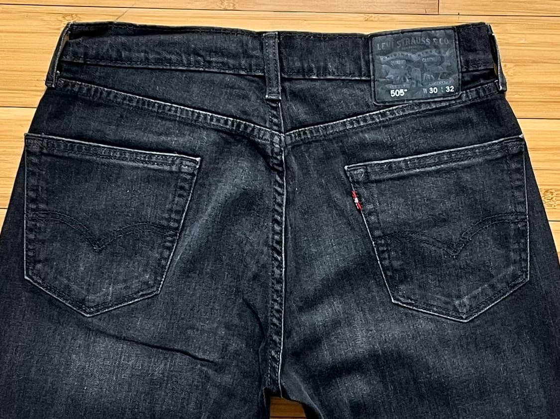 리바이스 505 블랙진 데님팬츠 W30 L32 상품이미지4