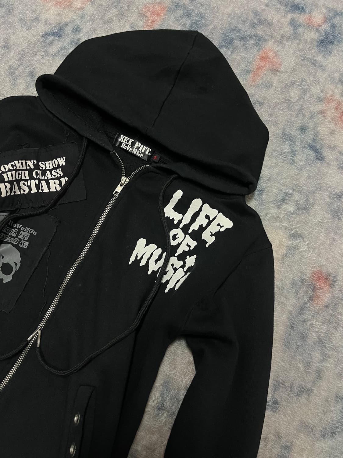 Sexpot revenge punk patch hoodie 상품이미지4
