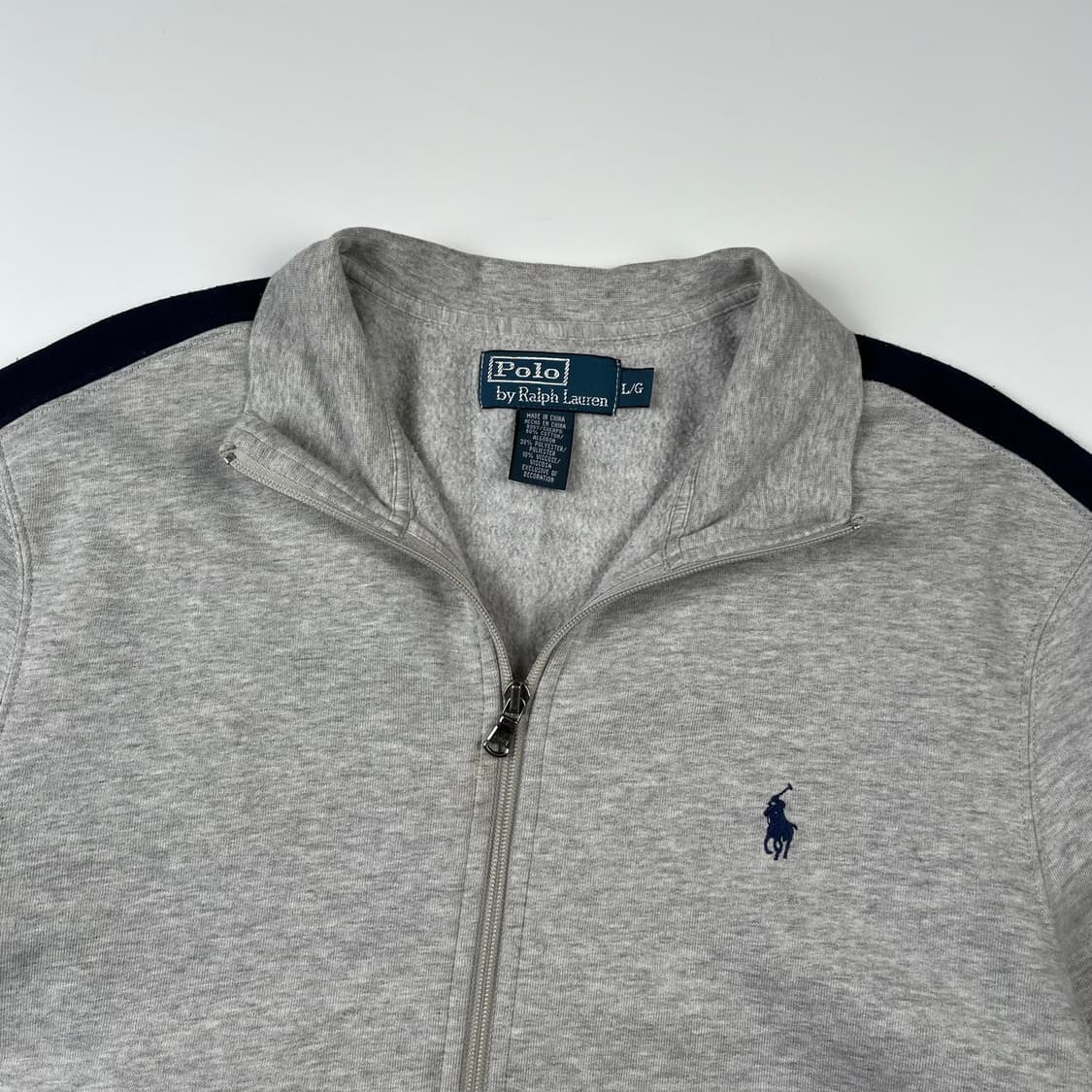 폴로 사이드라인 코튼 그레이 집업 상품이미지2