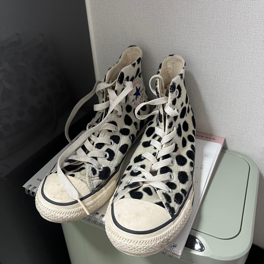 컨버스 하이탑 달마시안 스니커즈 240 상품이미지1