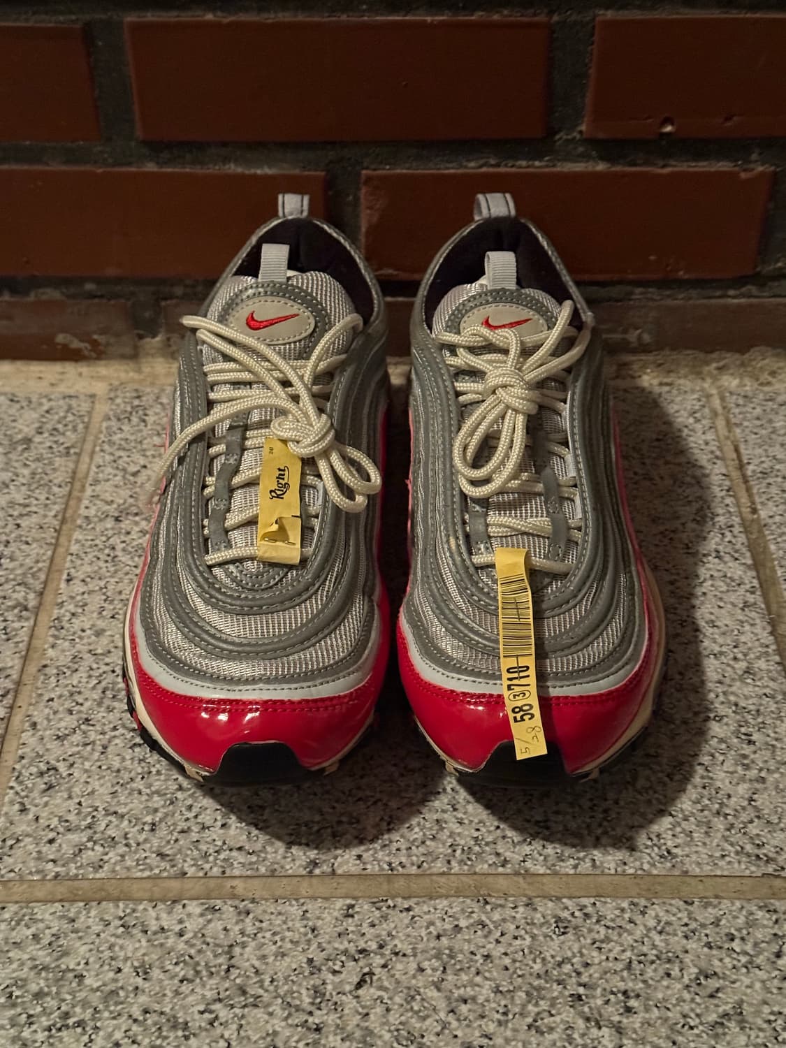 나이키 에어맥스 97 OG 실버/레드 (921826-009) 270 상품이미지1