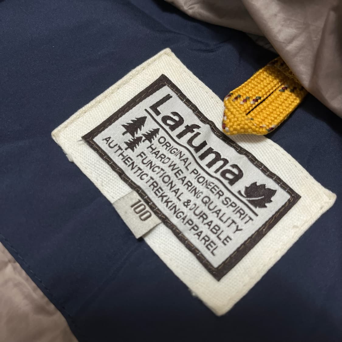 라푸마 구스다운 후드 롱패딩 점퍼 [네이비] L/100 상품이미지5