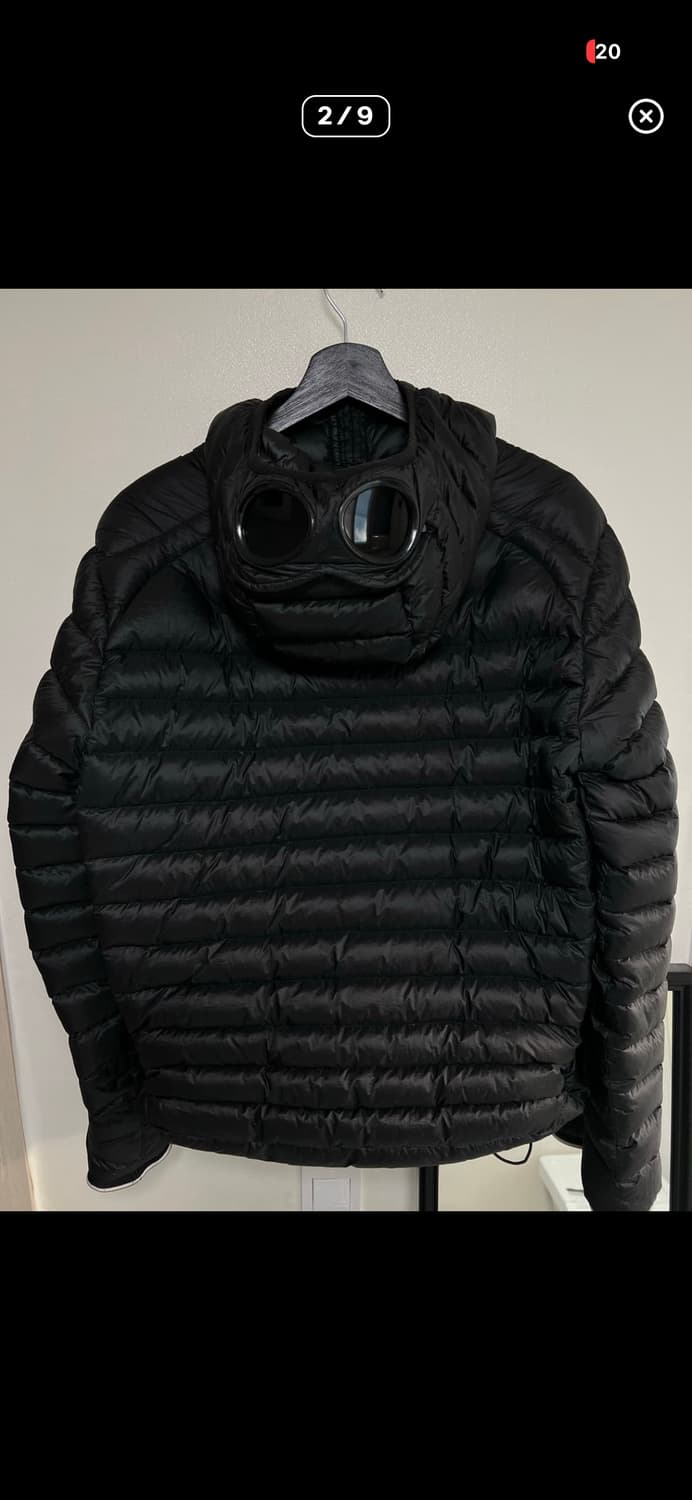 cp컴퍼니 dd쉘 고글 경량패딩 블랙 L48 사이즈 상품이미지2