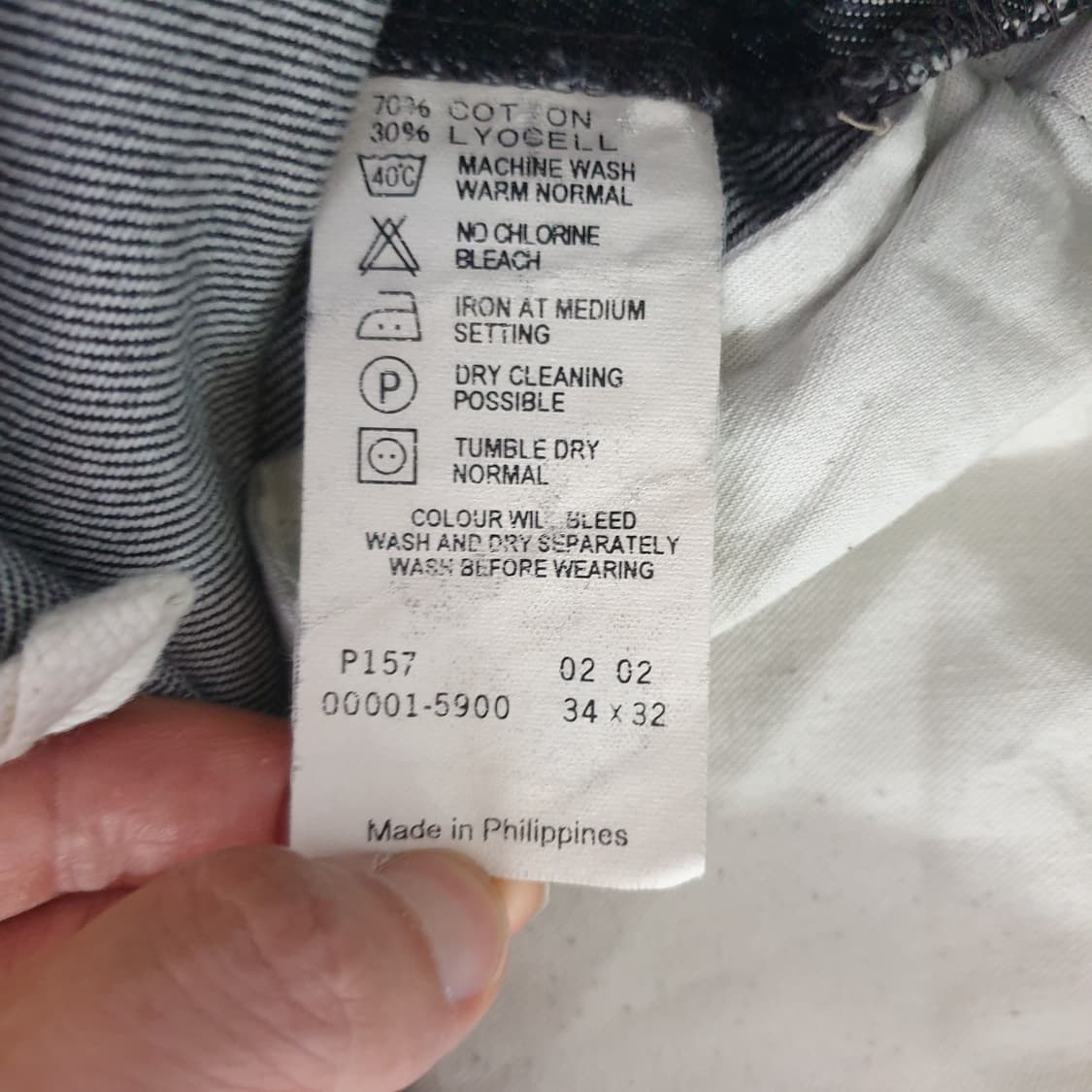 LEVI'S 엔지니어드 진 흑청 데님 팬츠 상품이미지2