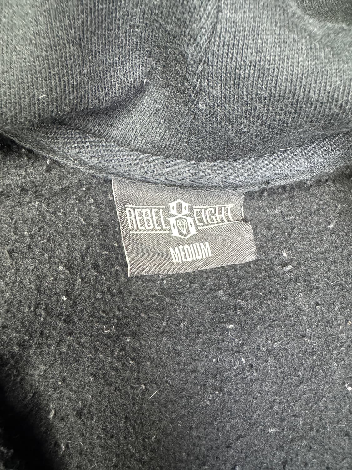 빈티지 레벨8 REBEL8 시그니처 로고 후드 집업 M 상품이미지4