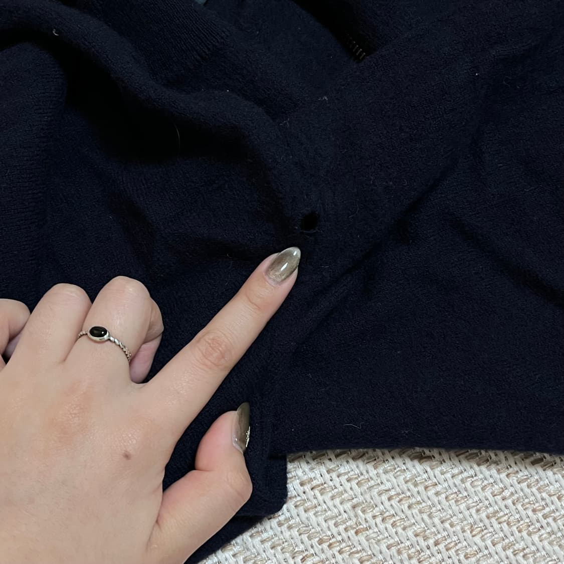 [정품] 폴로 네이비 / 레드포니 울 니트반집업 [ XL ] 상품이미지9