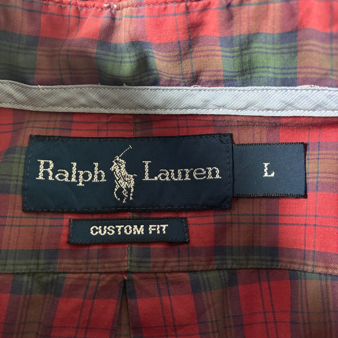 Polo  폴로 랄프로렌 자수 코튼 핑크 타탄체크 셔츠  상품이미지4