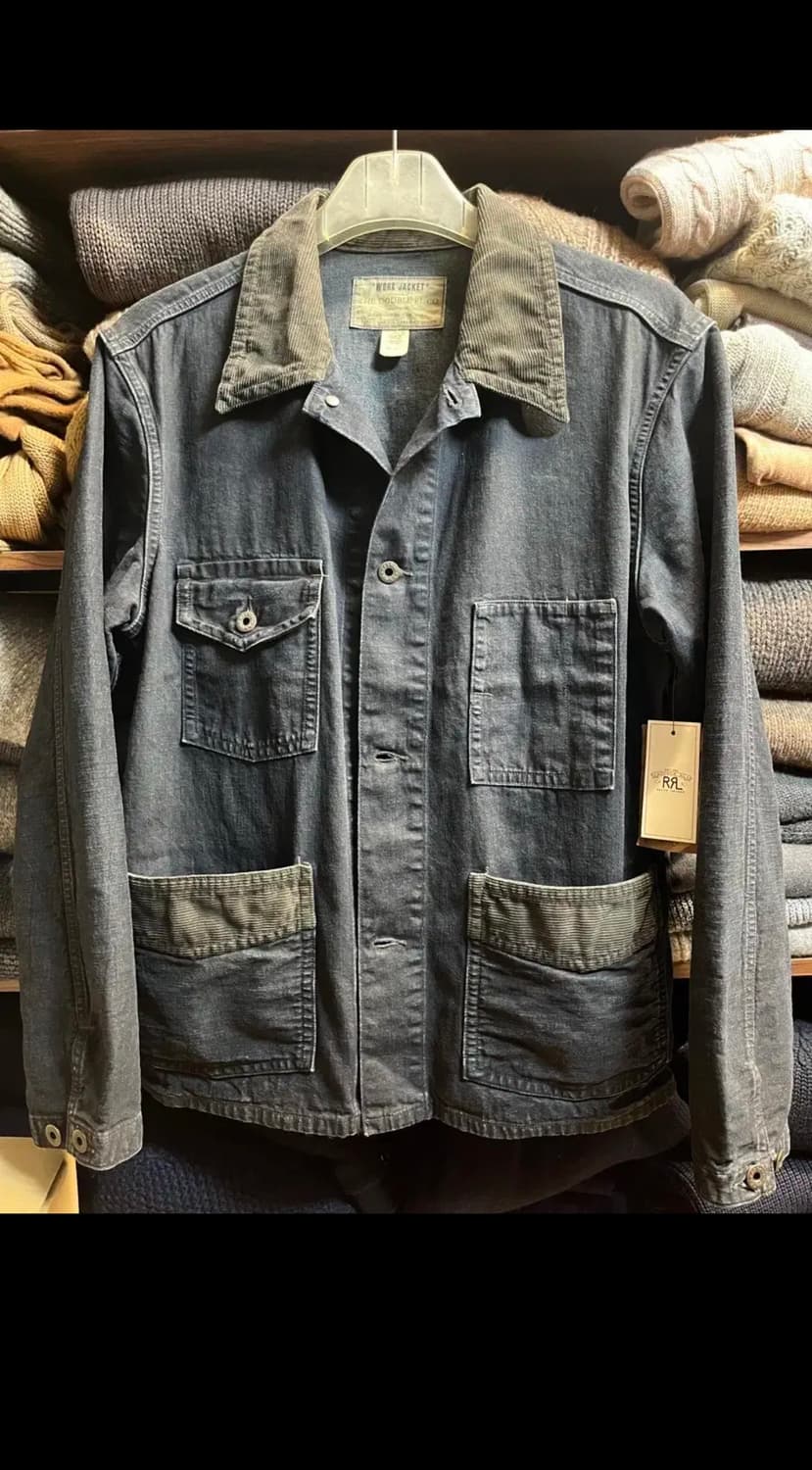 더블알엘 코듀로이 트림 워크 자켓 상품이미지2