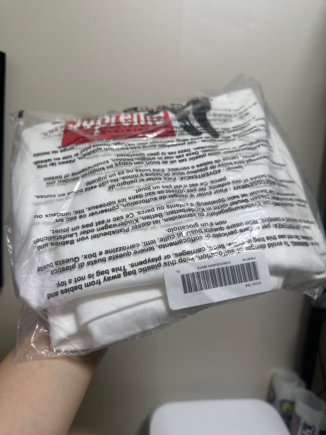 [XL] 슈프림 Stick Tee white 상품이미지1