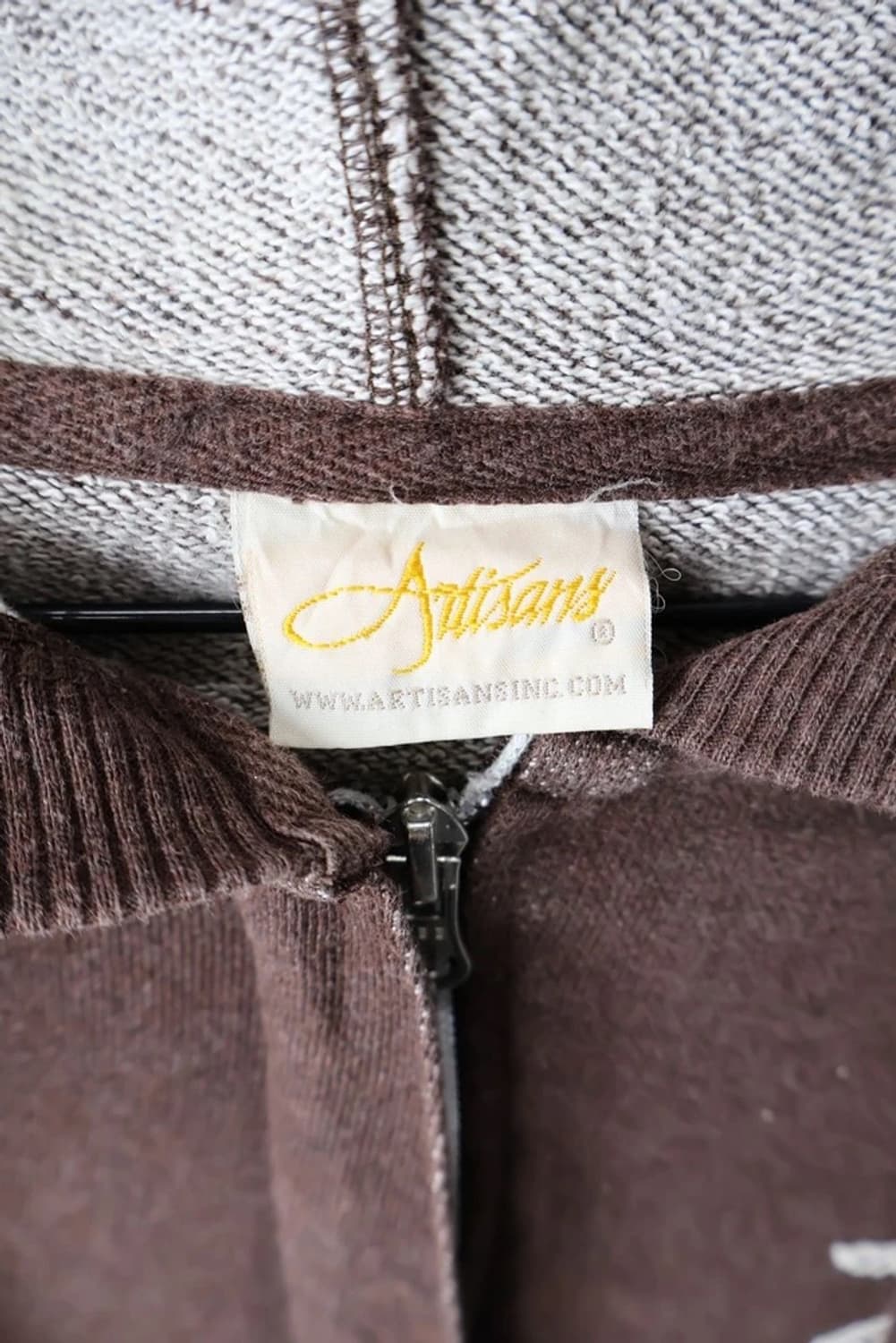 Artisans Brown Half Zip Hoodie 상품이미지5