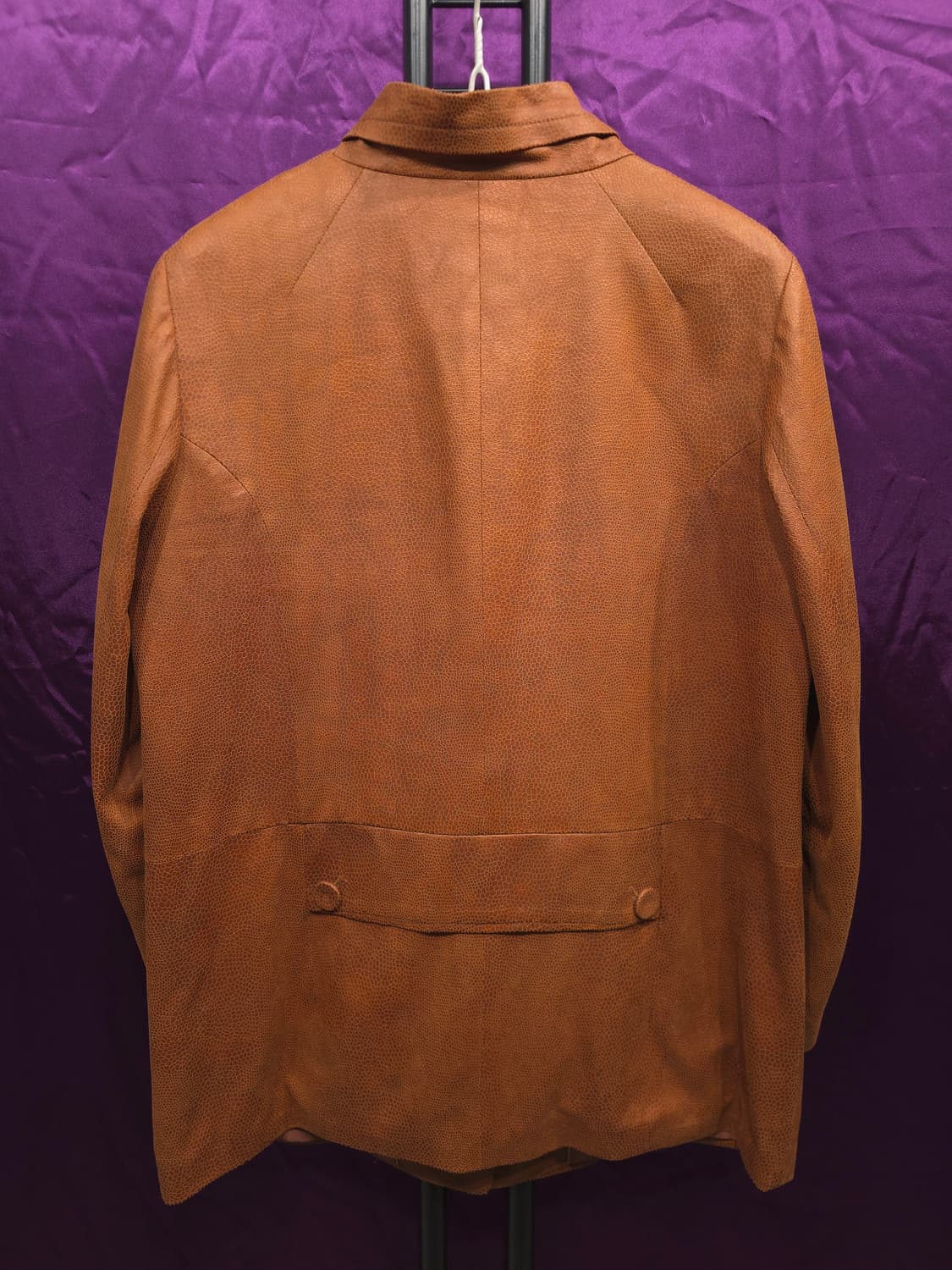 크로커다일 레이디 페이크 레더 하프 자켓 100 상품이미지3