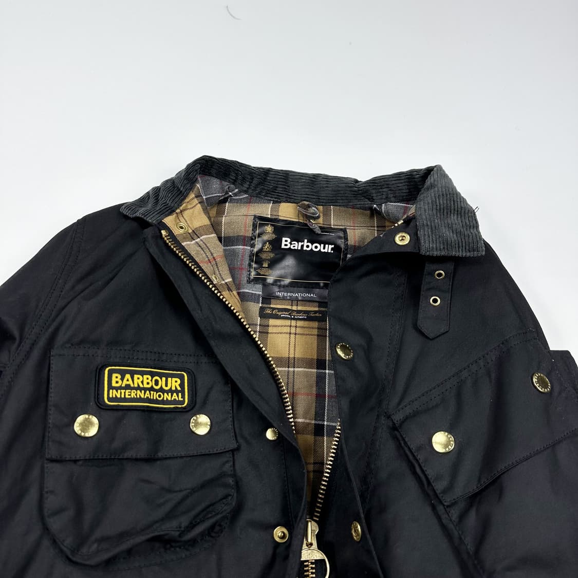 BarBour 바버 인터내셔널 벨티드 왁스자켓 36 상품이미지5