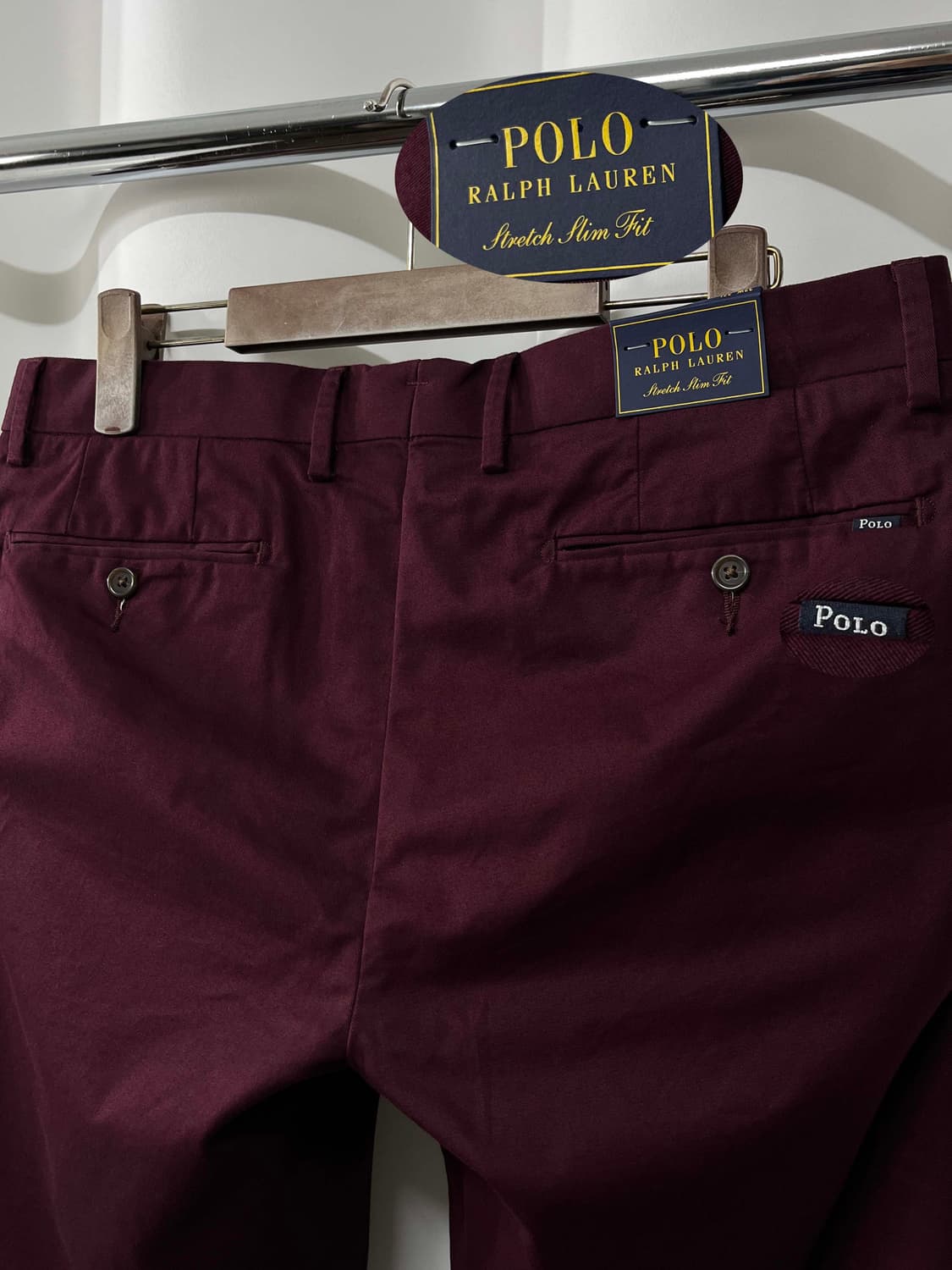 폴로 랄프로렌 버건디 트라우저 치노 팬츠 상품이미지5