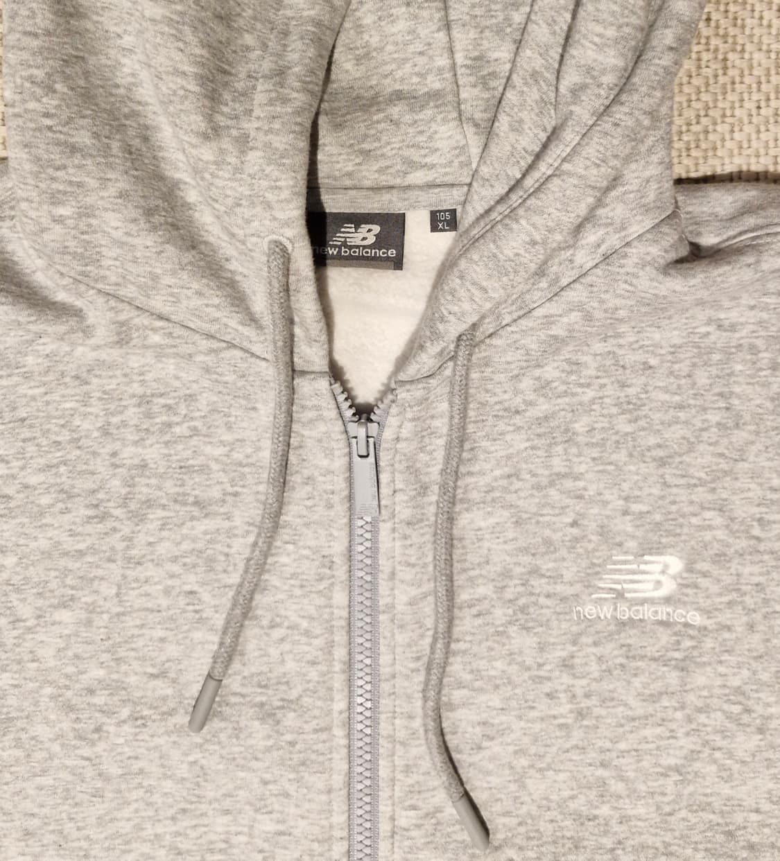 뉴발란스 기모 후드집업 XL 105 새상품급  상품이미지4