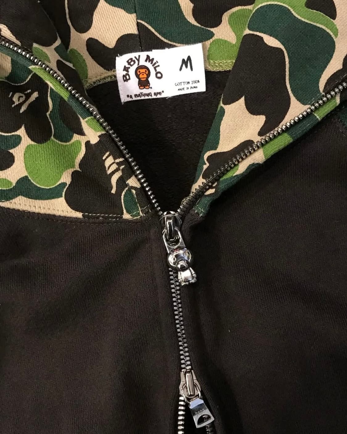 베이프 베이비 마일로 컬러배색 후드집업 상품이미지8