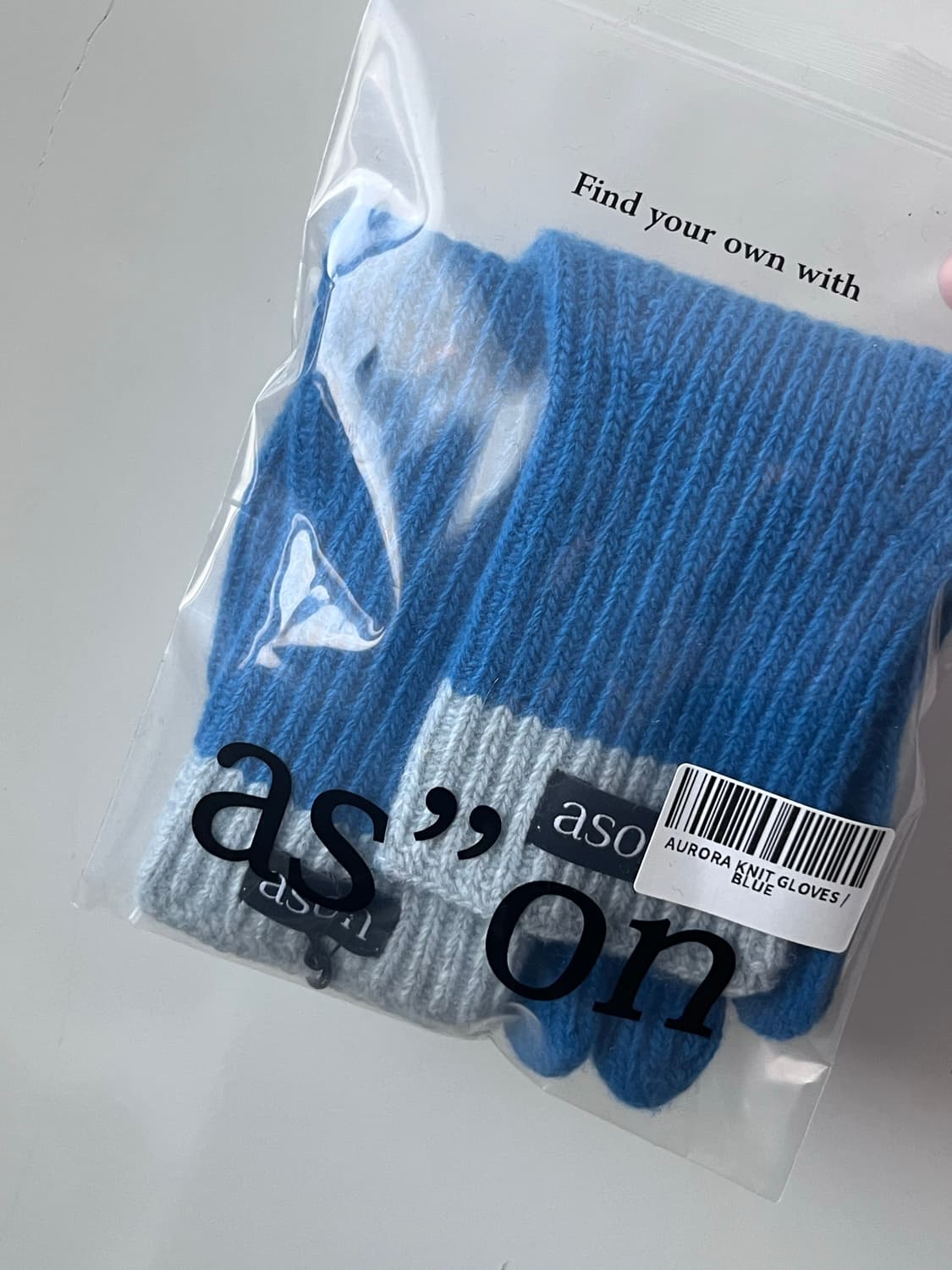 새상품)애즈온 오로라 니트 글러브 장갑 AURORA KNIT GLOVES 상품이미지2