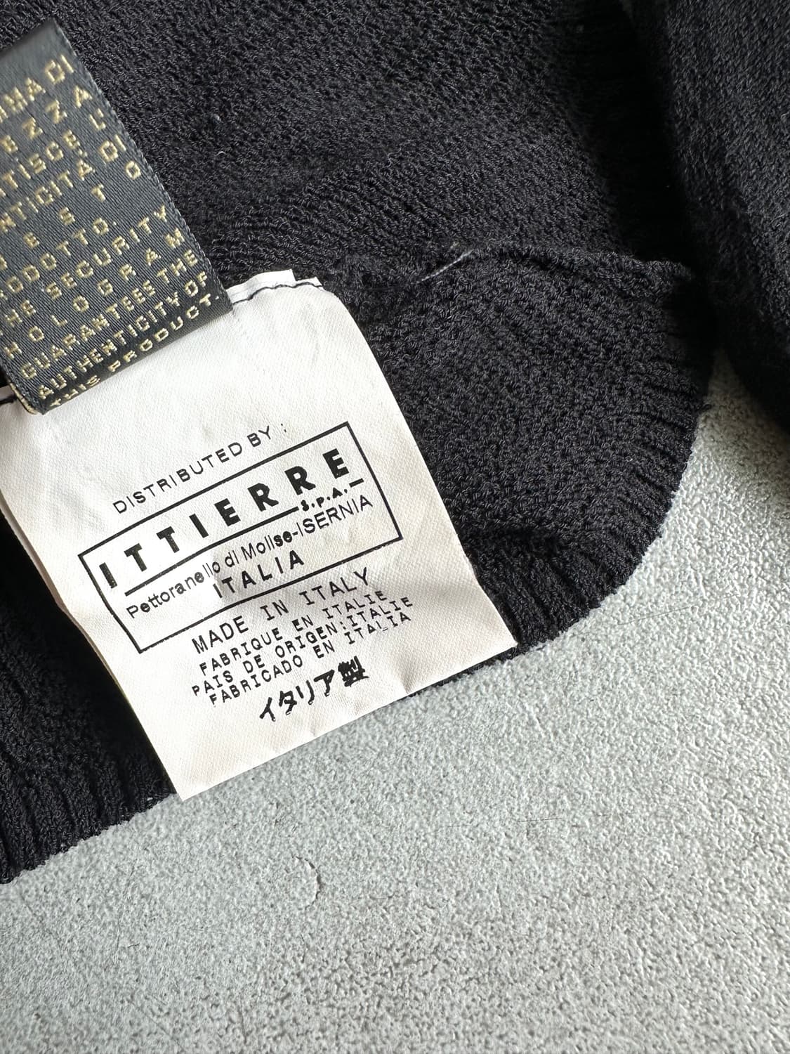 저스트 카발리 2000s 블랙 체인 슬리브 니트 상품이미지9