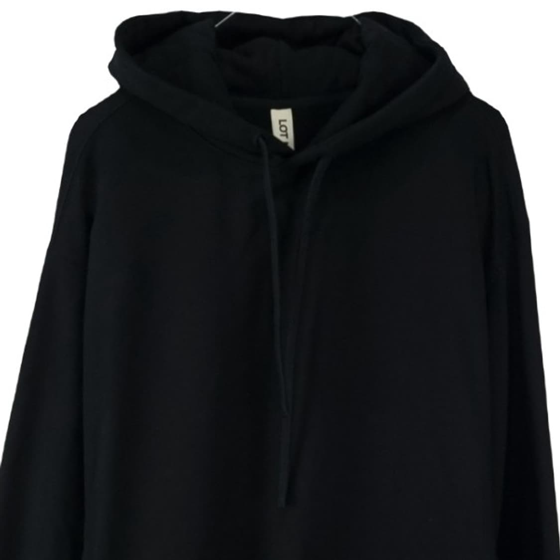 [랏넘버] 그래픽 프린팅 오버사이즈 후드티 블랙 M19556 상품이미지4