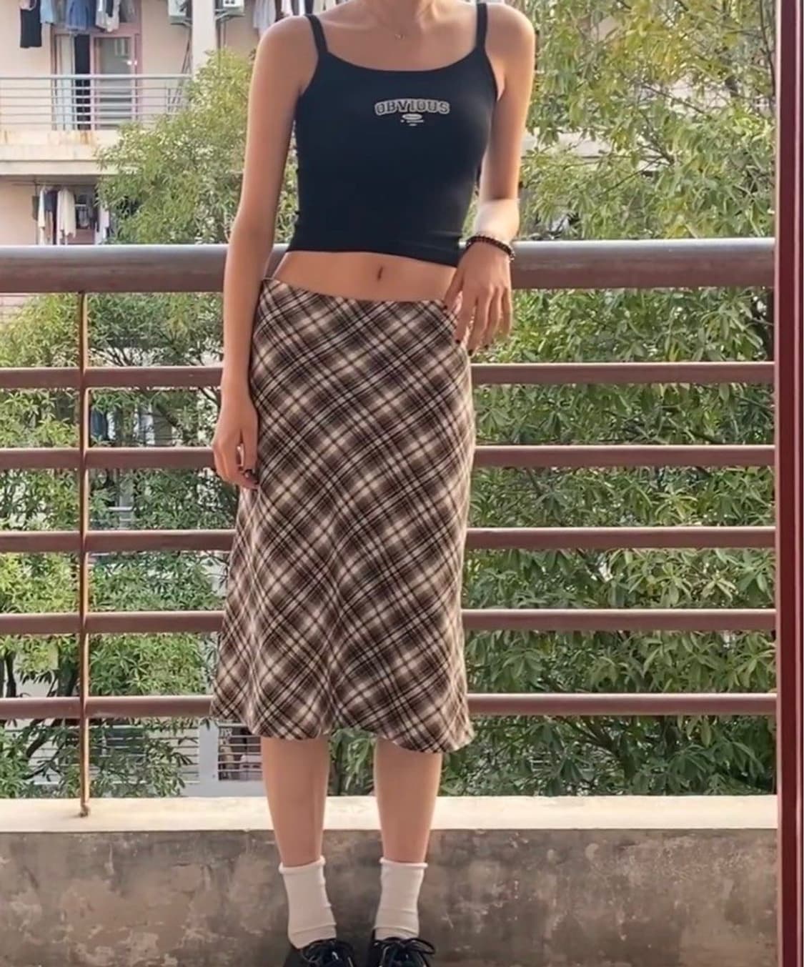브랜디멜빌 체크 스커트  상품이미지1