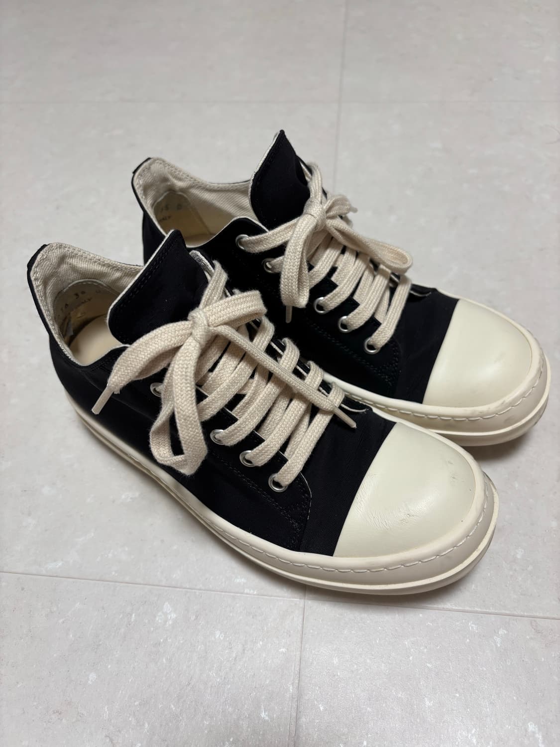 릭오웬스 drkshdw 라몬즈 캔버스 로우 35 상품이미지1