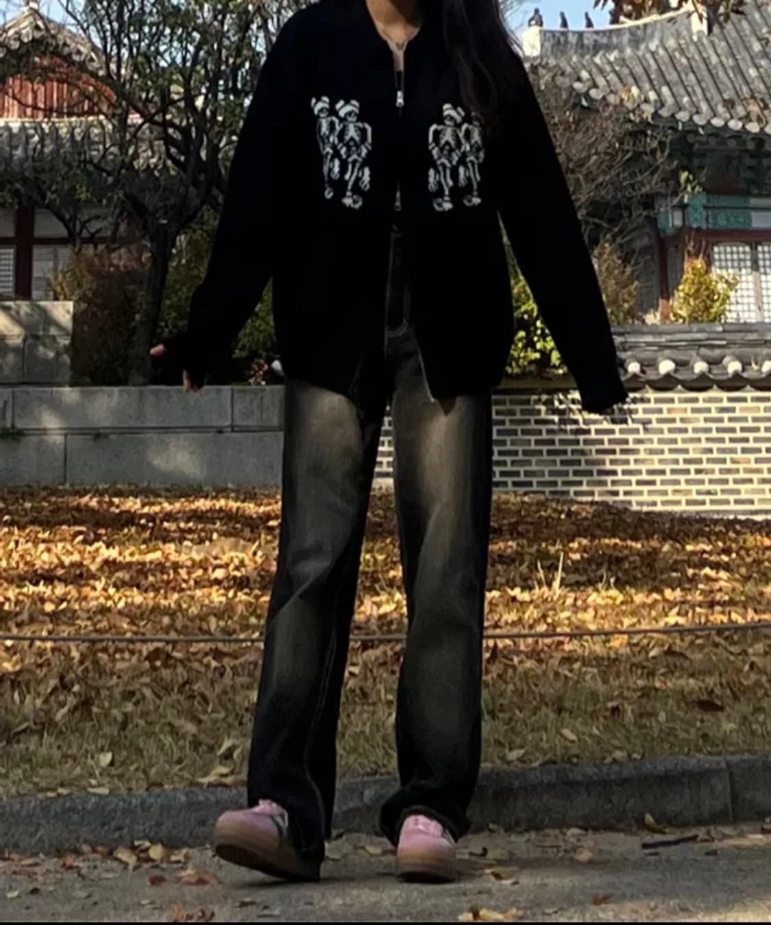 나이스고스트클럽 니트 집업 (르세라핌 채원 착용) 상품이미지4