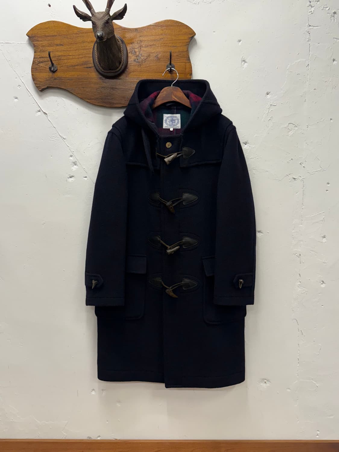 L) J.Press Wool Duffle Coat Navy 상품이미지2