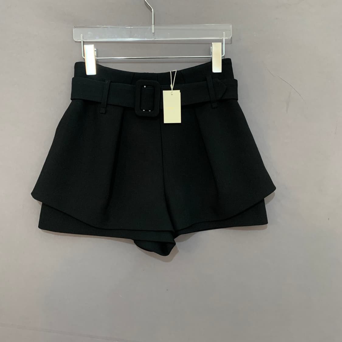 새상품 36 MAJE 마쥬 플리츠 트롱프뢰유 벨티드 숏팬츠 반바지 상품이미지2