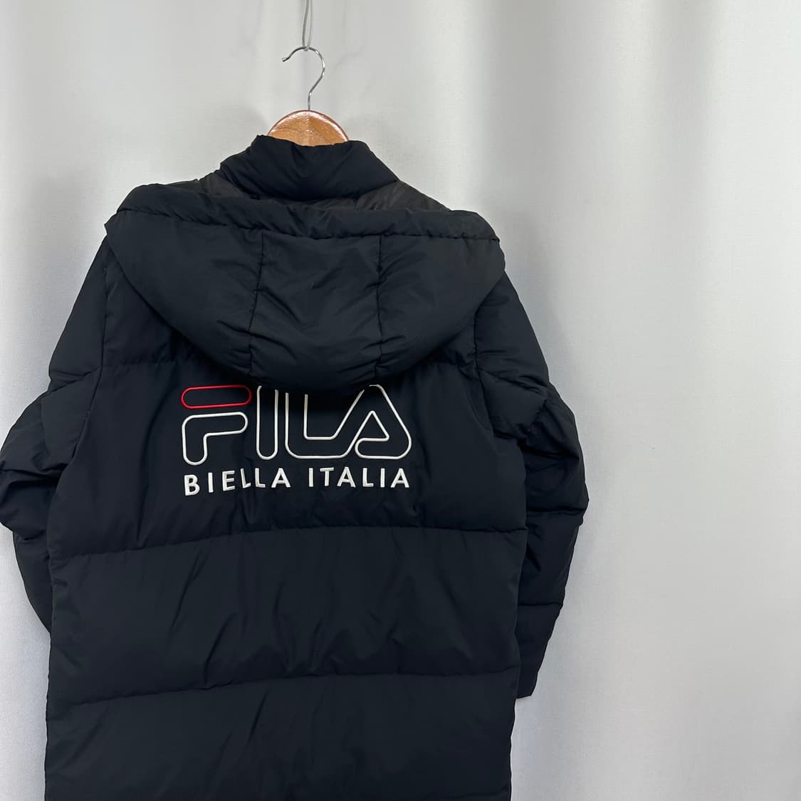 필라 남자 후드 롱패딩 점퍼 검정 S 90 상품이미지9