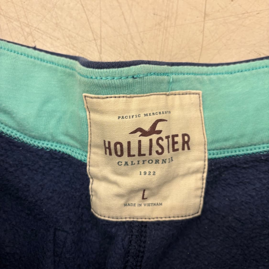 홀리스터 네이비 코튼 반바지 상품이미지3