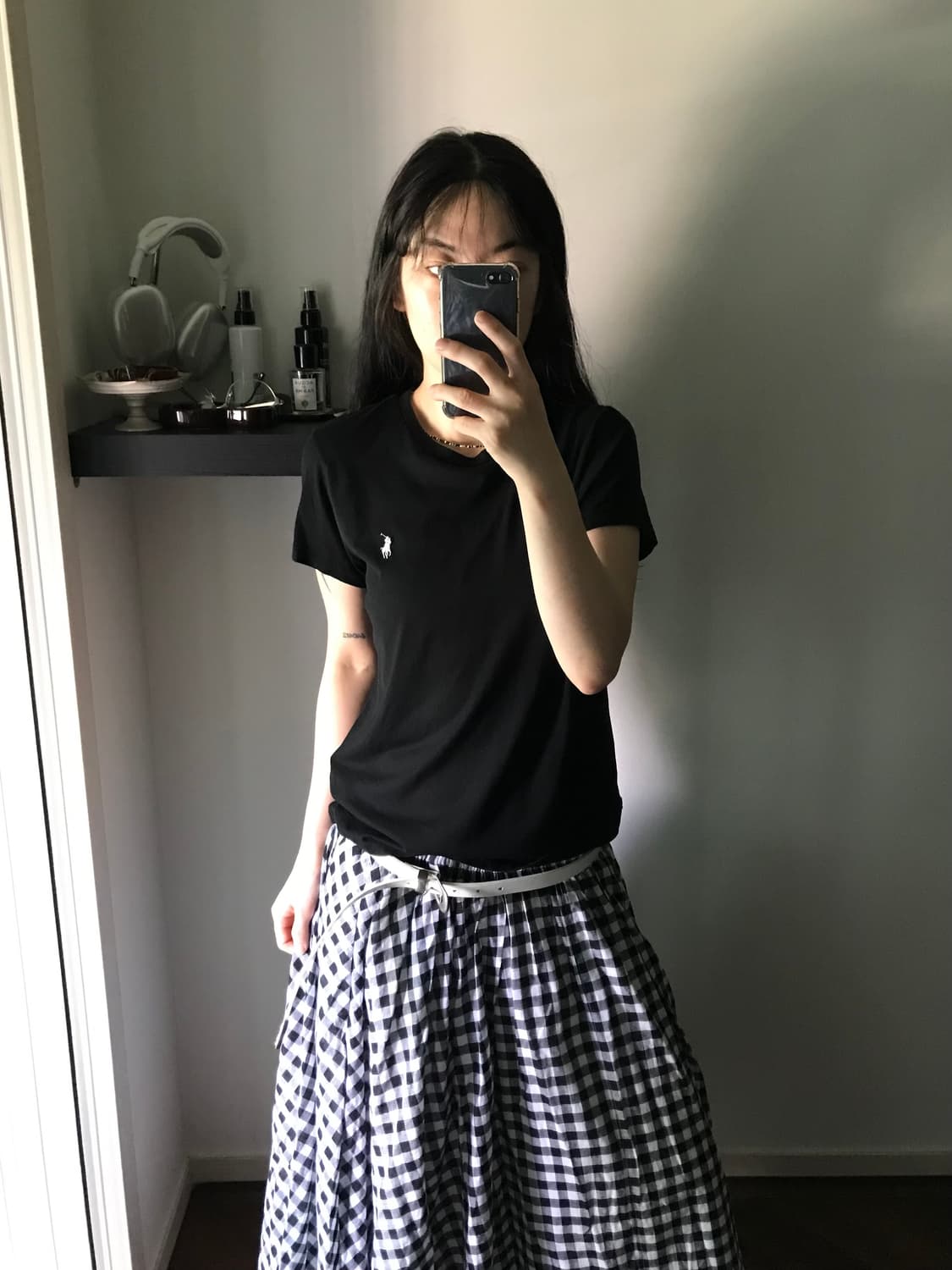 폴로 랄프로렌 포니 로고 블랙 반팔티 상품이미지1